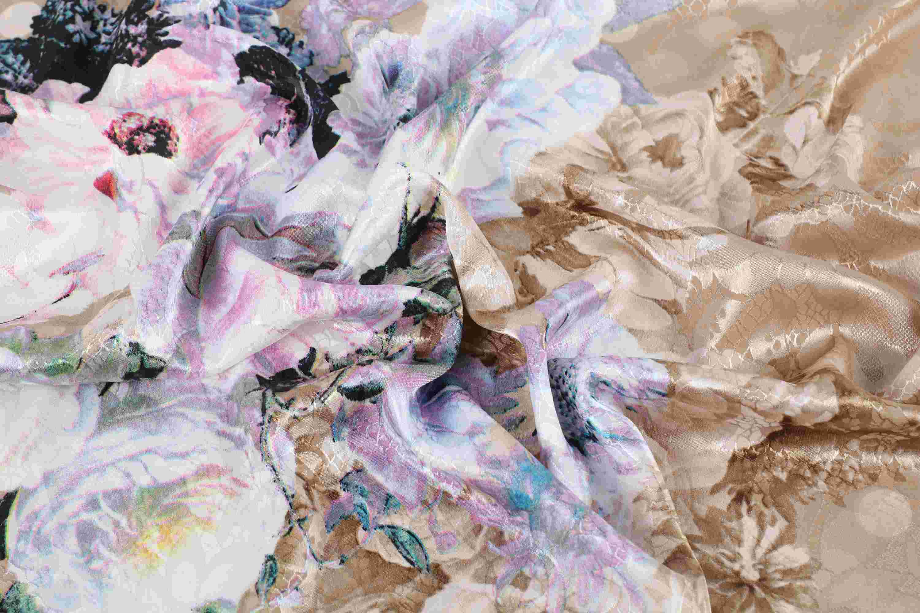 75D弹力色丁提花